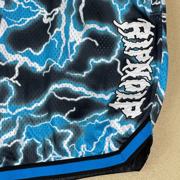 RIPNDIP NBA Mesh‎ Basketball Shorts Lightning Graphic Small Nermal Lord Alien - Picture 2 of 13